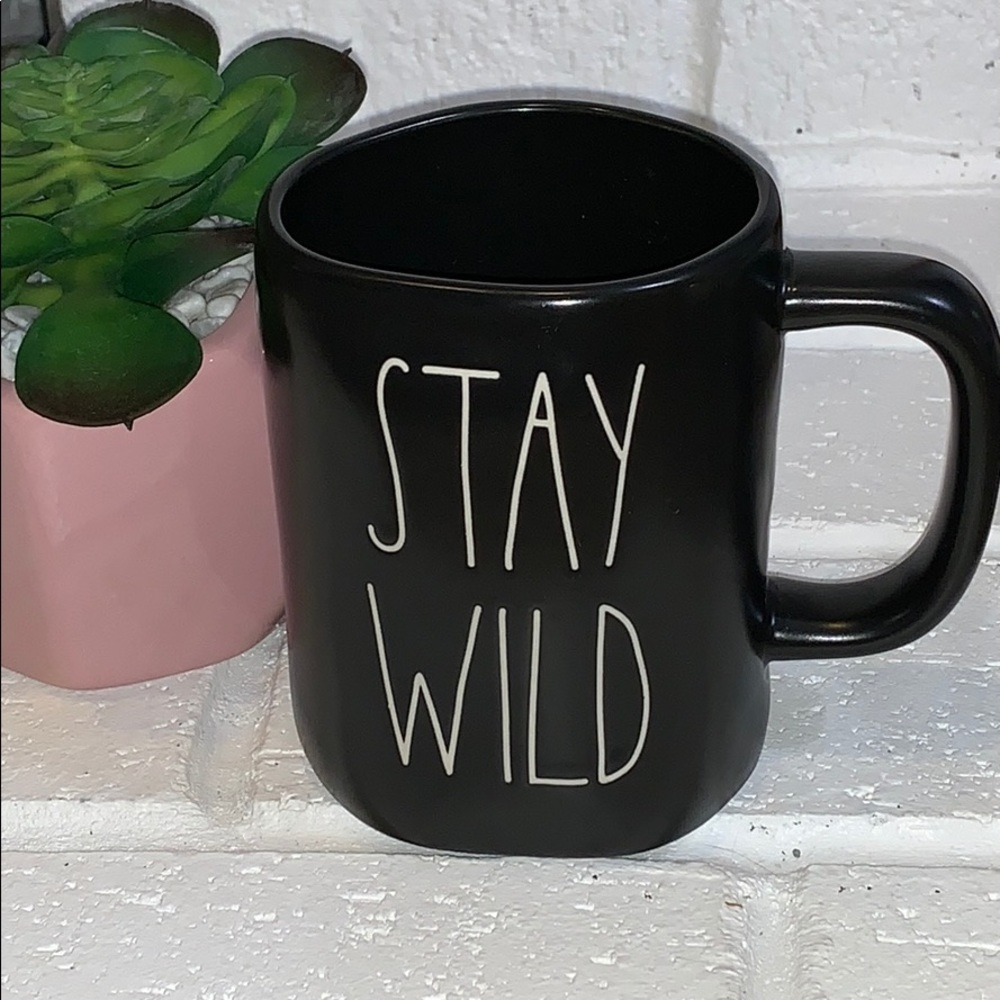 Rae Dunn STAY WILD Black Mug